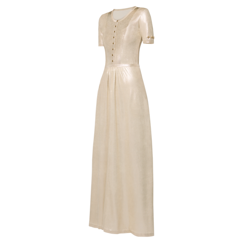 Metallic Silk Knit Dress in Women's Ready-to-Wear Dresses collections by Louis Vuitton (Product zoom)