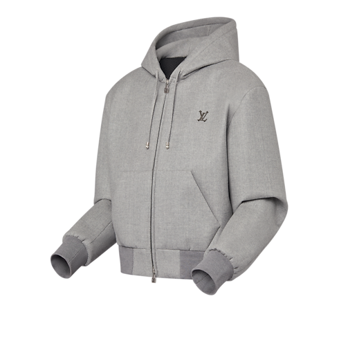 Tailored Technical Wool Hooded Blouson in Men's Ready-to-Wear Outerwear and Coats collections by Louis Vuitton (Product zoom)