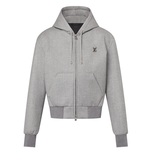Tailored Technical Wool Hooded Blouson in Men's Ready-to-Wear Outerwear and Coats collections by Louis Vuitton (Product zoom)
