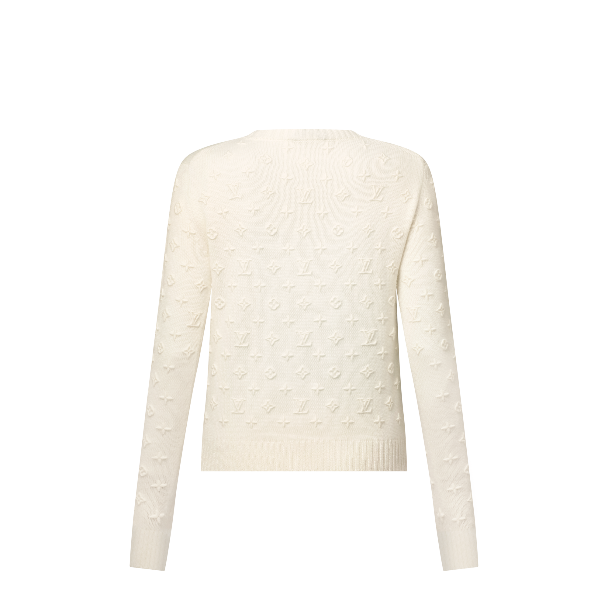 3D Monogram Knit Pullover  in Women