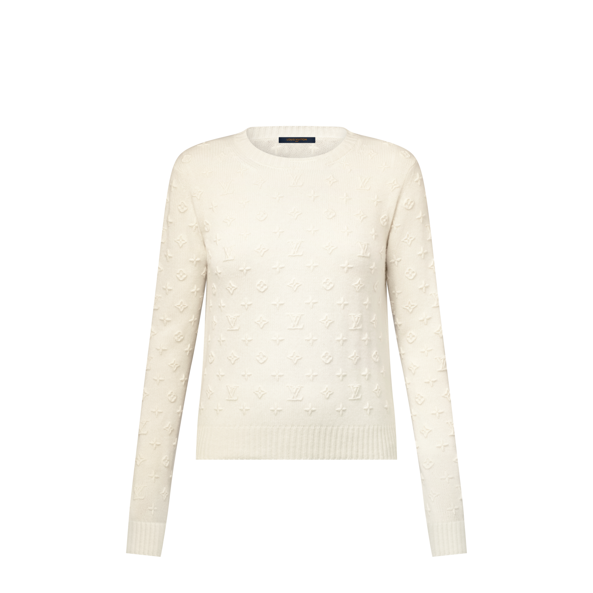 3D Monogram Knit Pullover  in Women