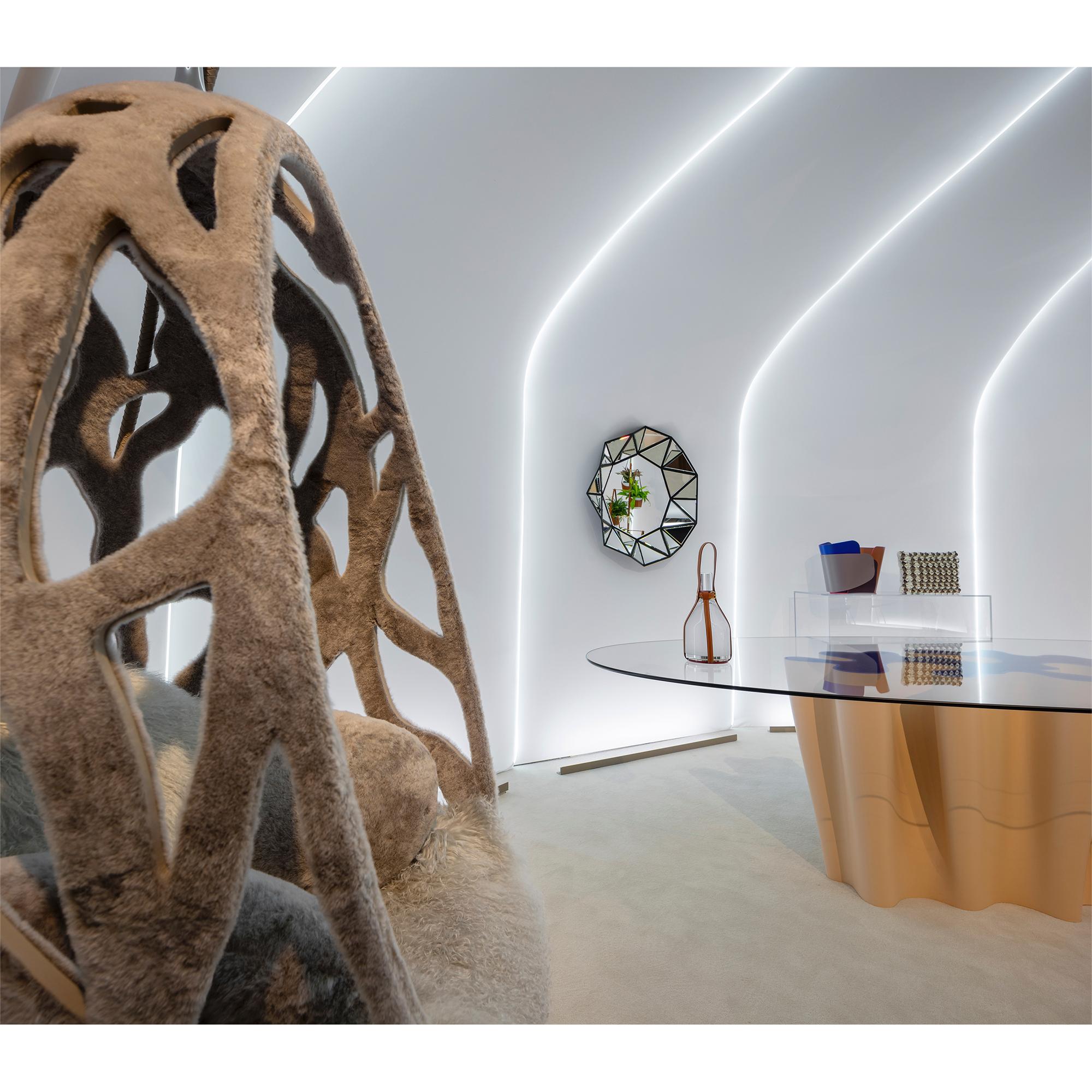 Anemona Table PM Round By Atelier Biagetti  in Trunks, Travel and Home