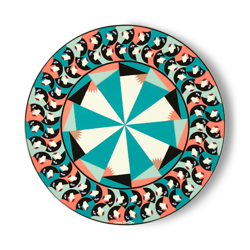Animali Fantastici Faces Presentation Plate in Trunks, Travel and Home's Home and Art of Dining Art of Dining collections by Louis Vuitton (Product zoom)
