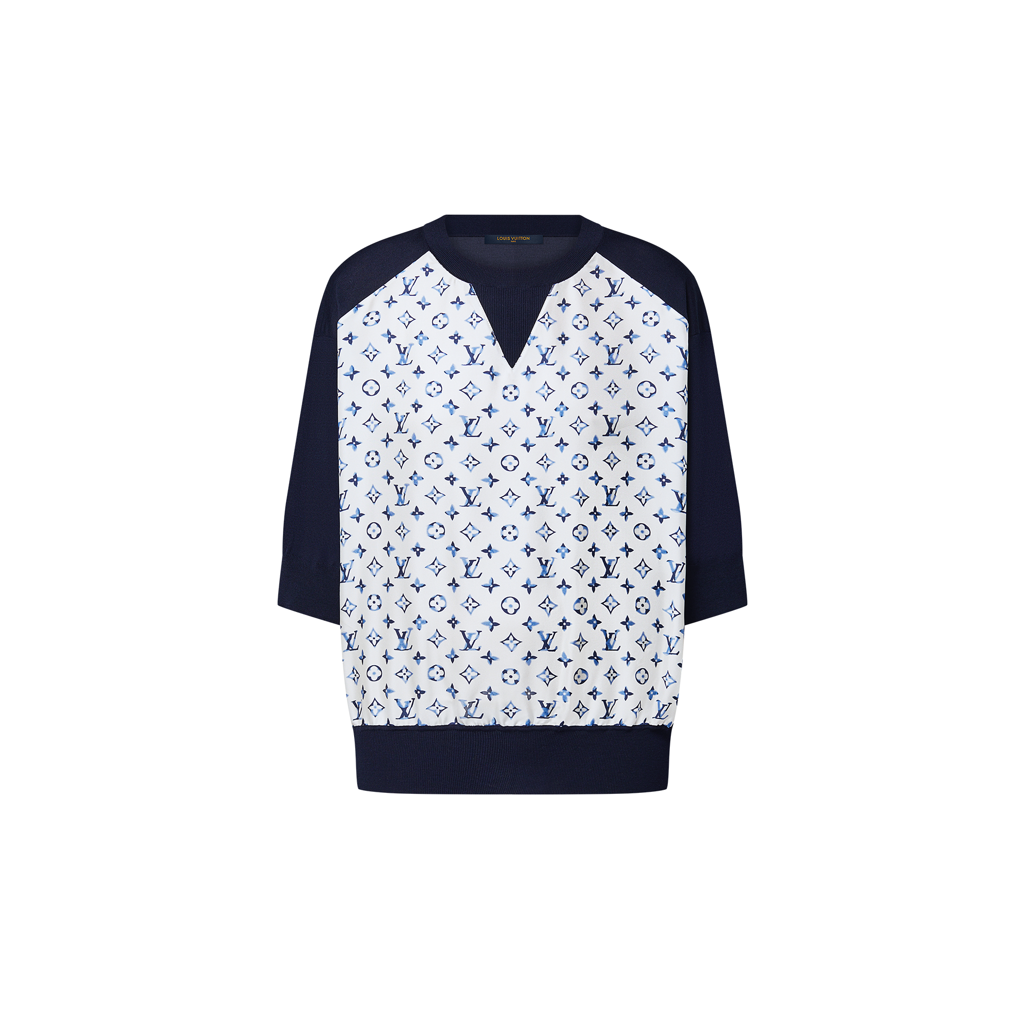 Aquarelle Monogram Insert Pullover   in Women