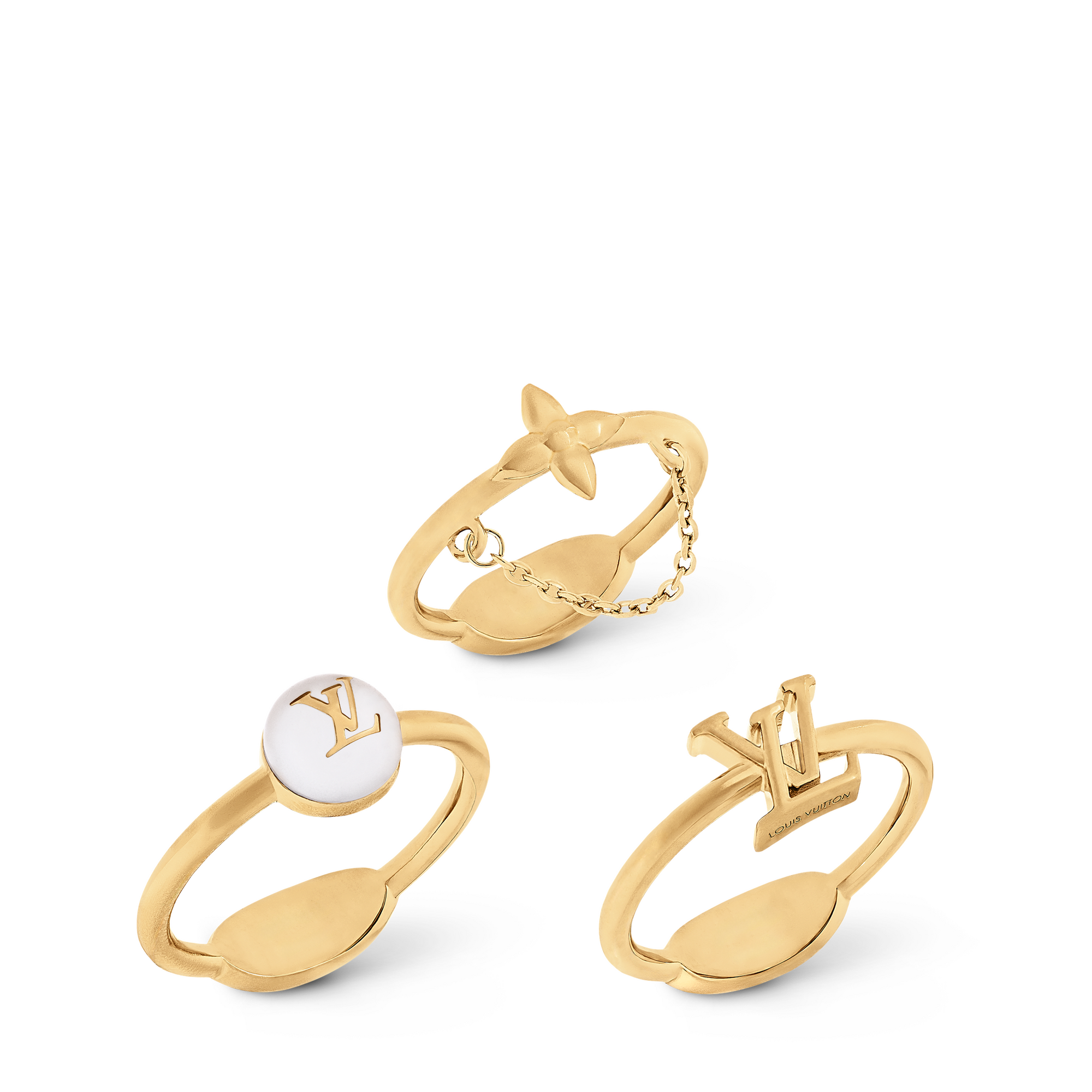 Blooming Pearls Ring Set . in Women