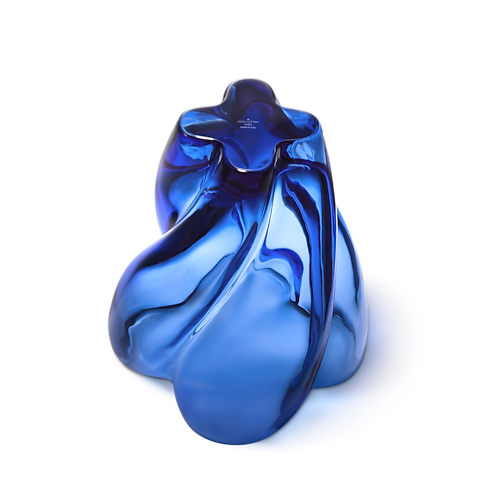 Blossom Vase GM Blue back view