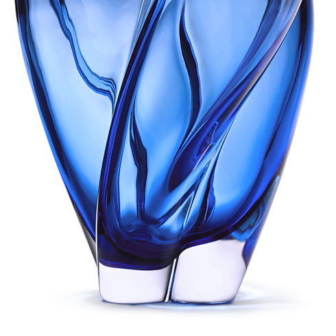 Blossom Vase GM Blue detail view