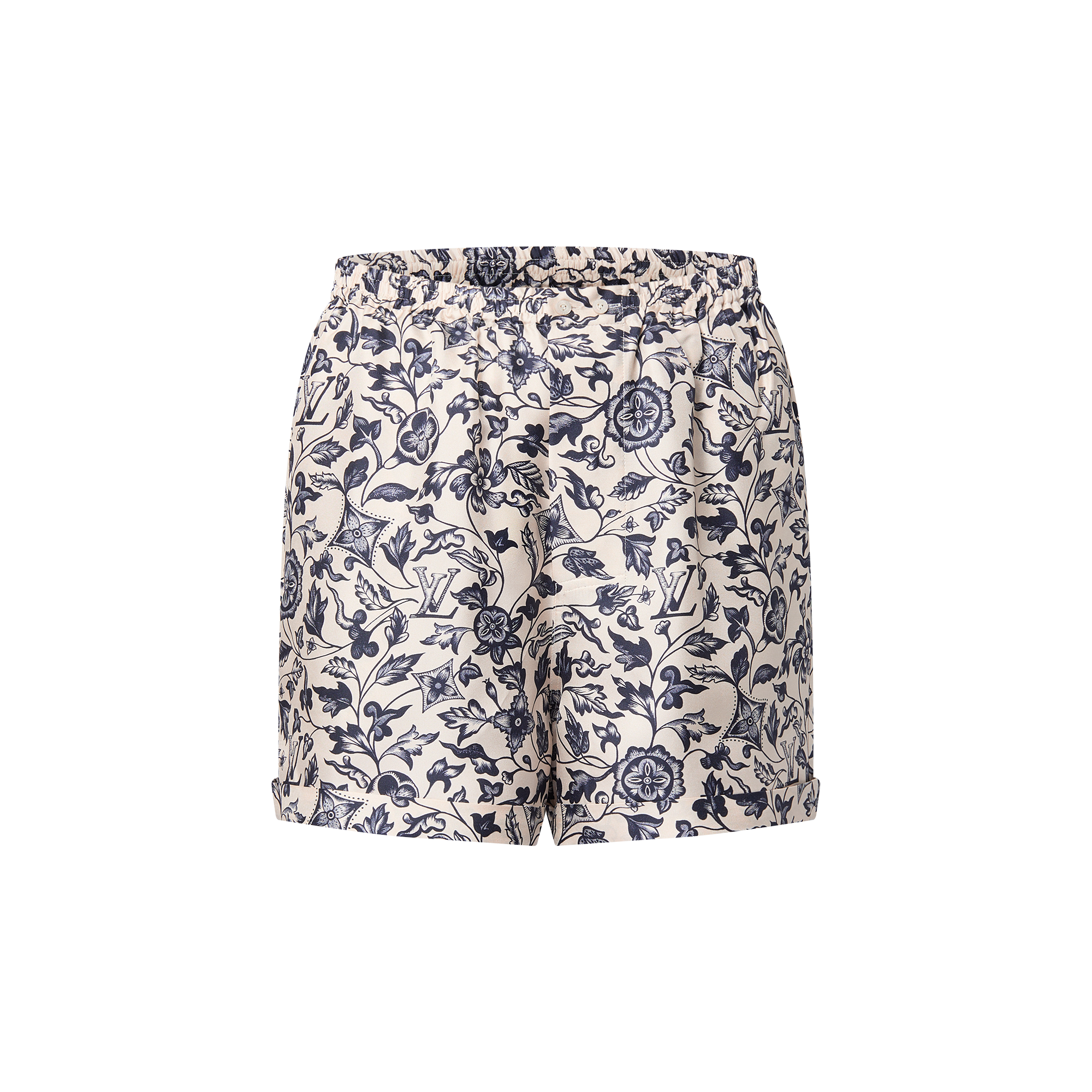 Botanical Print Boxer Shorts  in Women
