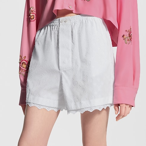 Broderie Trim Shorts cropped view