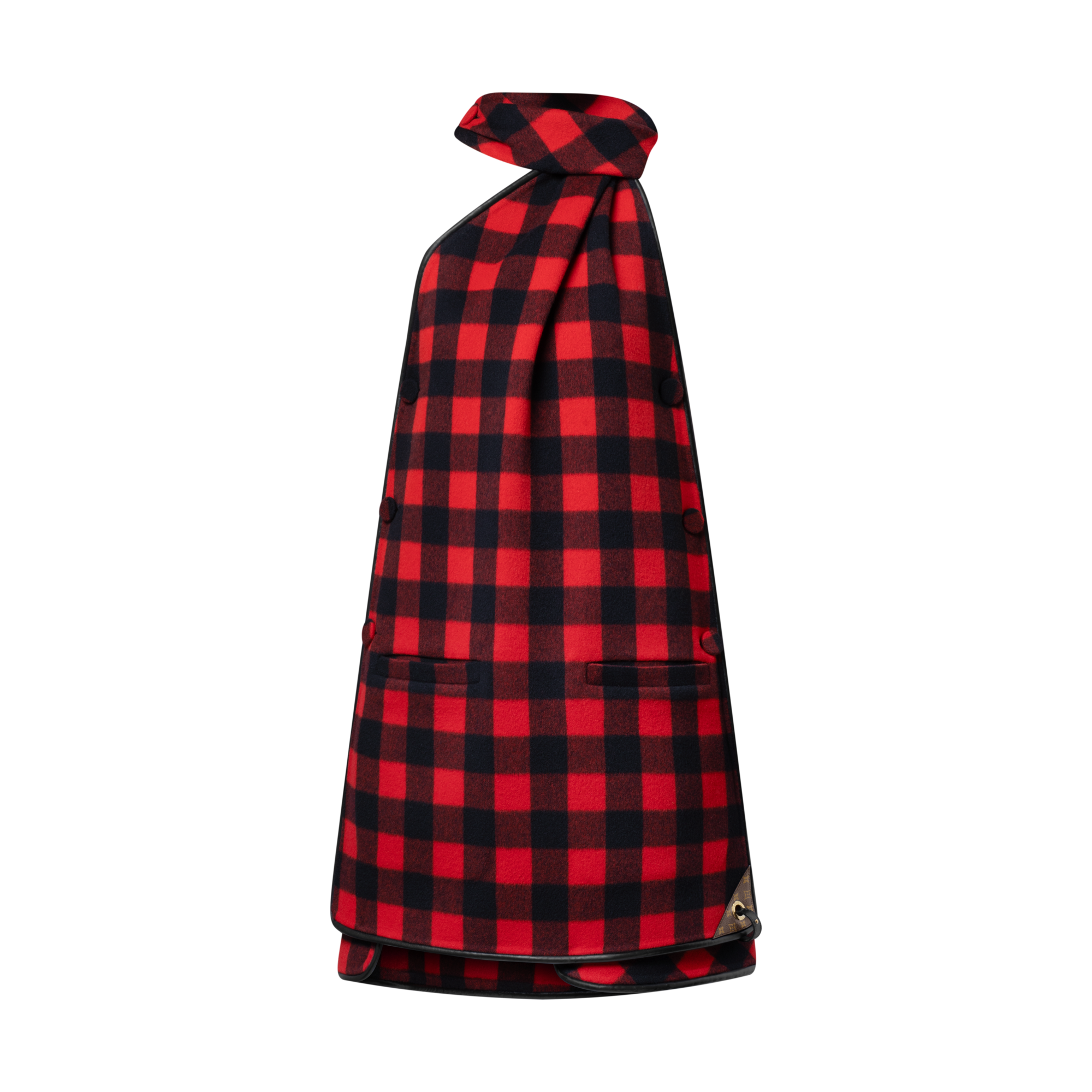 Buttons Scarf Dress  in Women