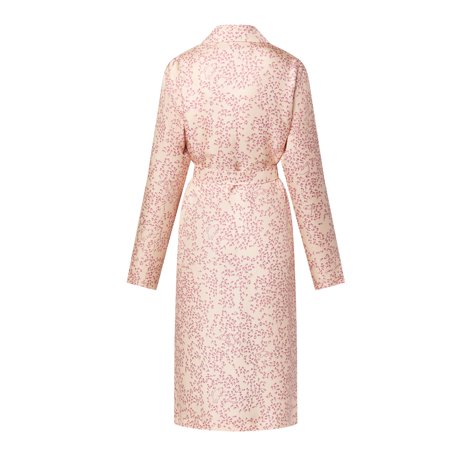 Cat-and-Mouse Print Robe  in Women