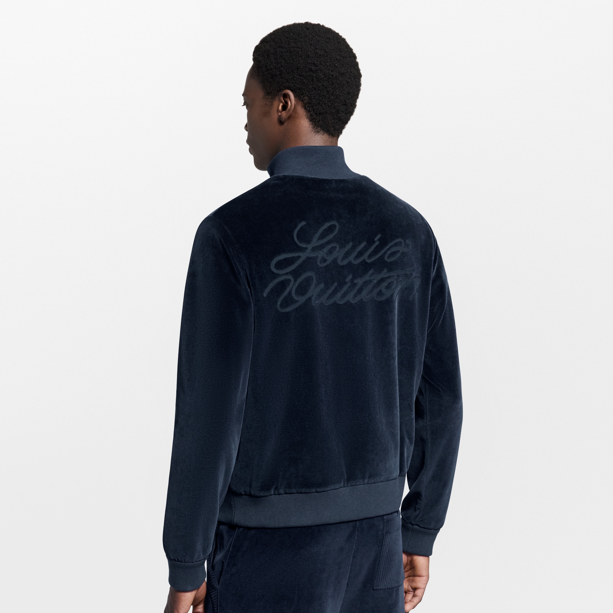 Chic Velvet Track Top  in Men