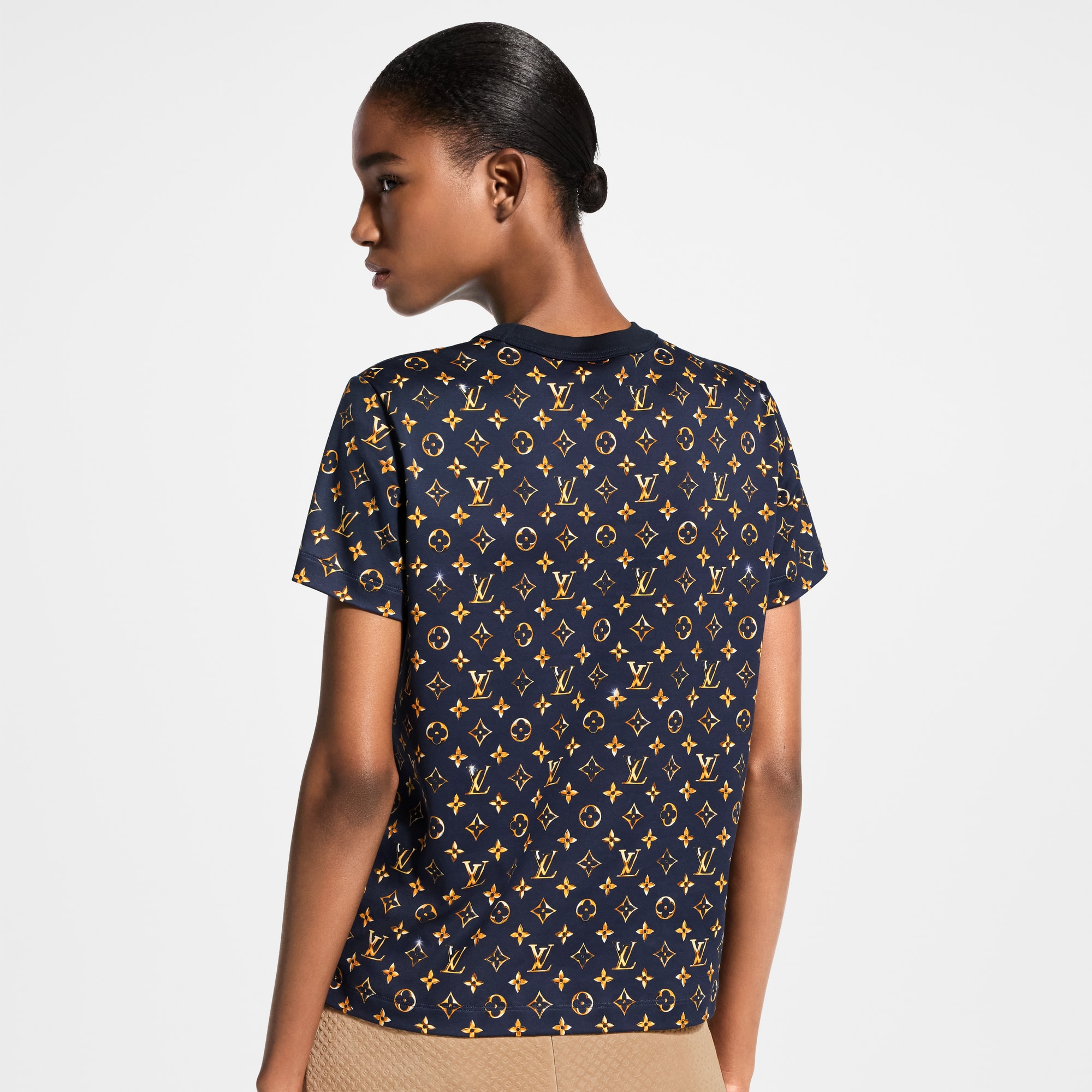Louis Vuitton 20SS 超希少2054 飛行機柄 Tシャツ XS Chrome Monogram 