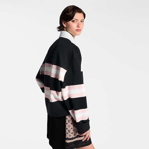 Chunky Stripes Polo Top in Women's Ready-to-Wear Tops collections by Louis Vuitton (Product zoom)