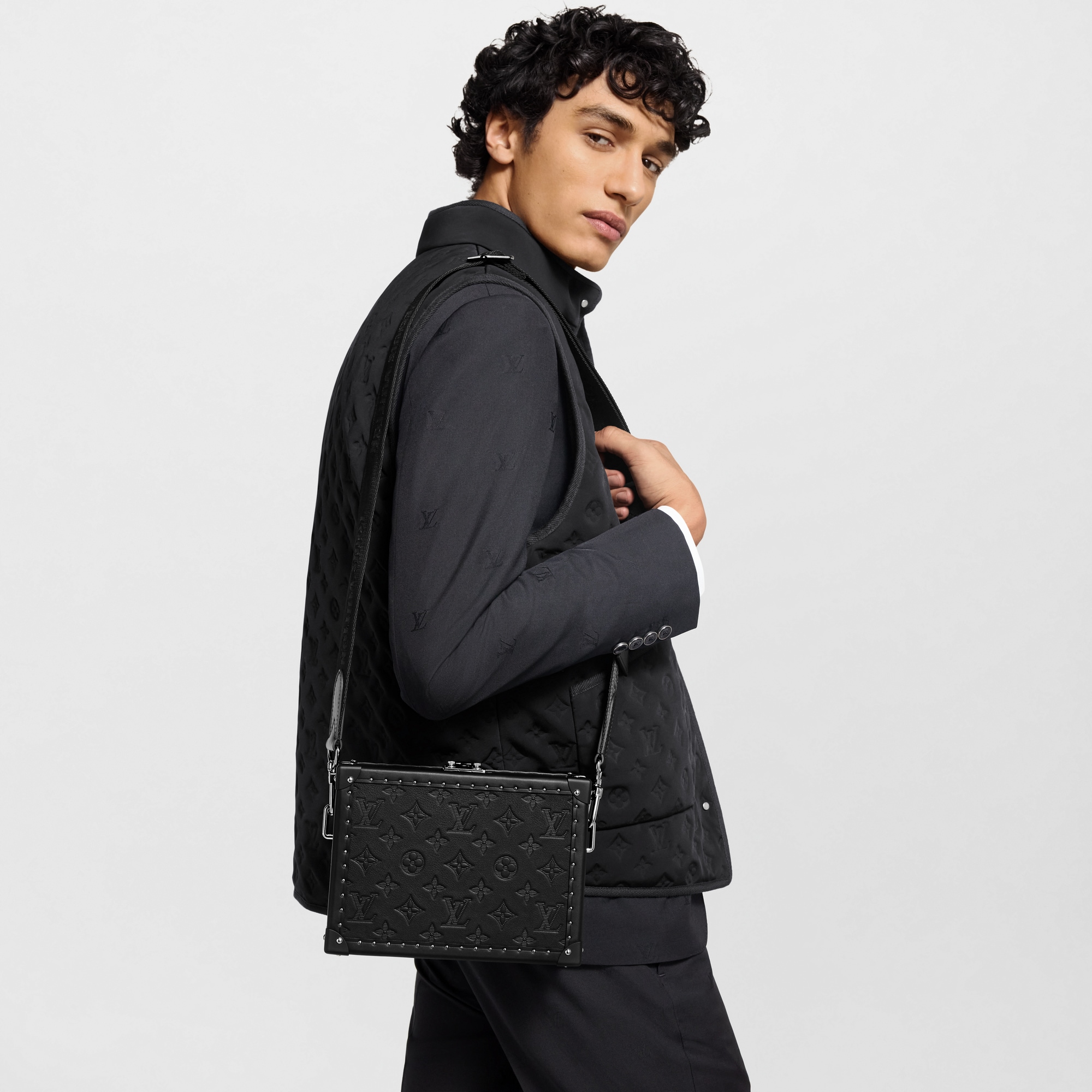 Clutch Box Monogram Shadow Leather in Trunks, Travel and Home