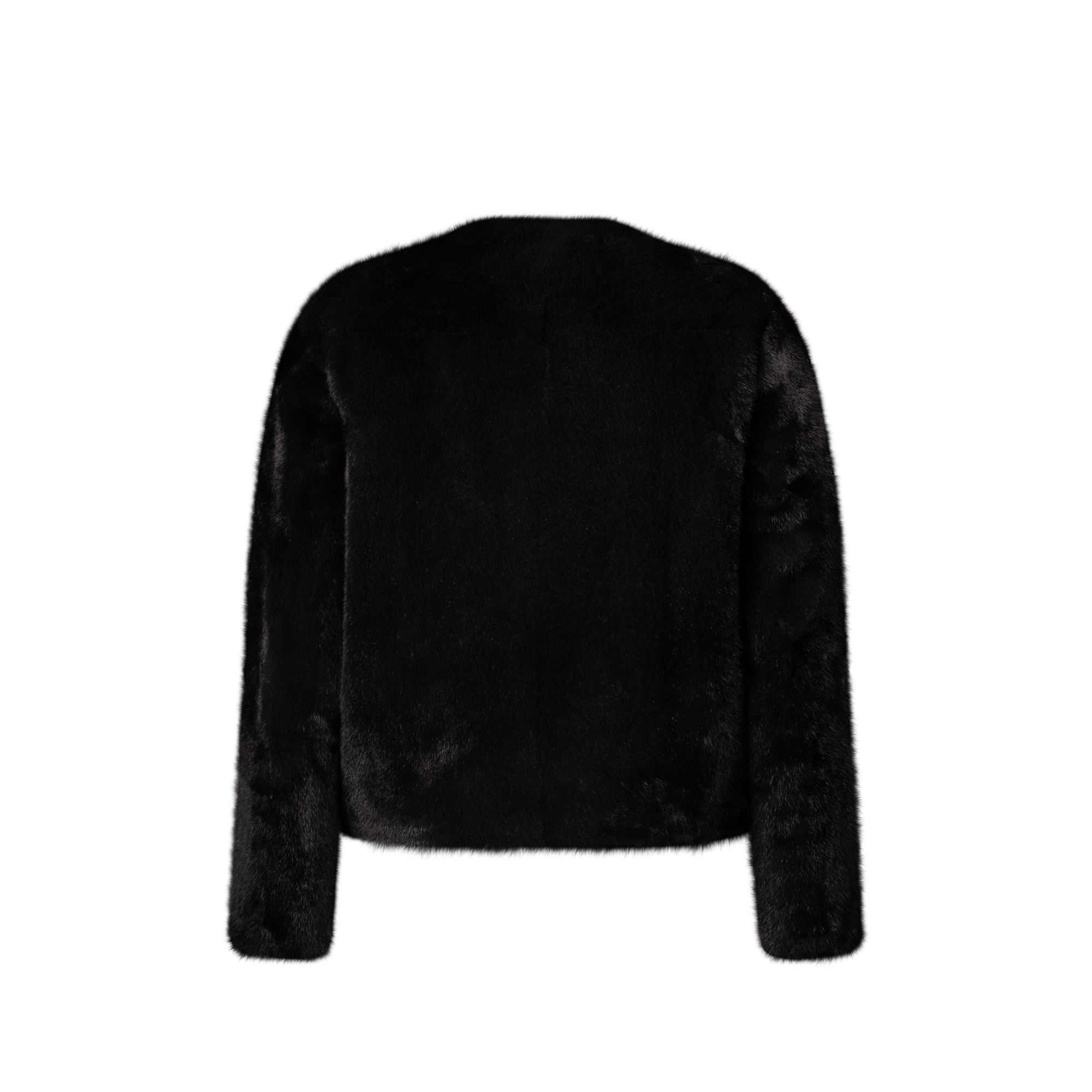 Collarless Mink Jacket W/ Lt Pockets  in Women