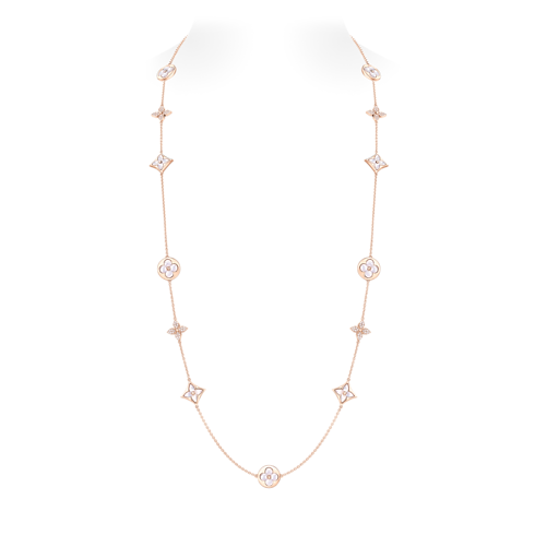 Color Blossom 13 Motifs Sautoir, Pink Gold, Mother Of Pearl and Diamonds in Jewellery's Categories Necklaces and Pendants collections by Louis Vuitton (Product zoom)