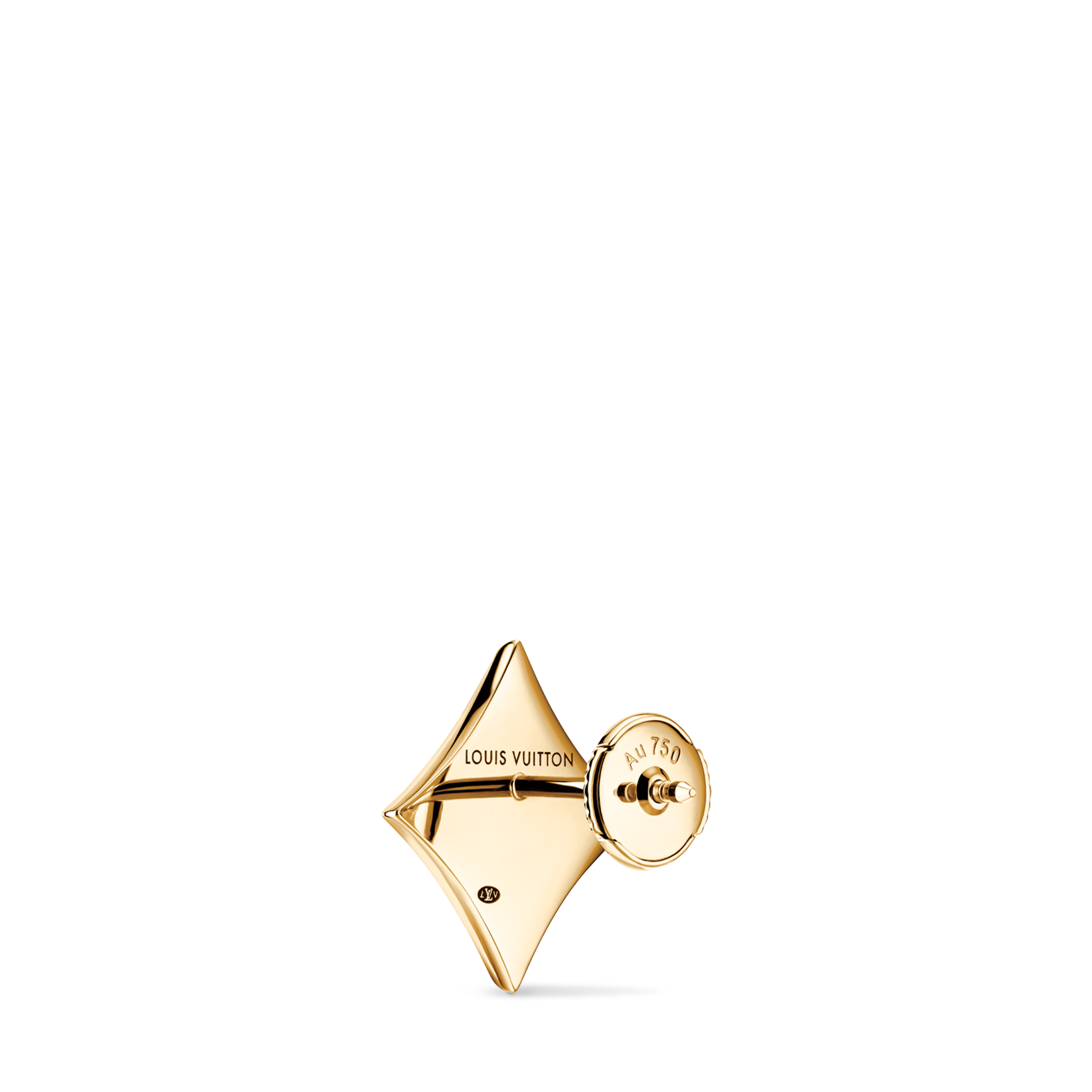 Color Blossom BB Star Ear Stud, Yellow Gold and Amazonite - Per Unit  in Jewellery