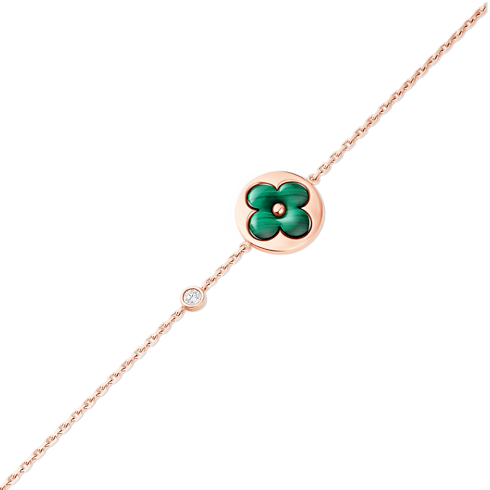 Color Blossom BB Sun Bracelet, Pink Gold, Malachite And Diamond in Jewellery's Categories All Fine Jewellery collections by Louis Vuitton (Product zoom)