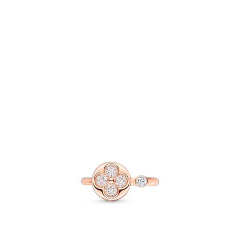 Color Blossom Mini Sun Ring, Pink Gold And Diamonds in Jewellery's Categories All Fine Jewellery collections by Louis Vuitton (Product zoom)