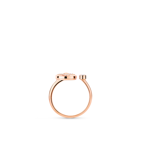Color Blossom Mini Sun Ring, Pink Gold And Diamonds in Jewellery's Categories All Fine Jewellery collections by Louis Vuitton (Product zoom)