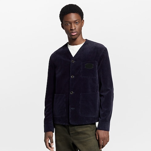 Corduroy Collarless Jacket in Men's Ready-to-Wear Blazers and Jackets collections by Louis Vuitton (Product zoom)