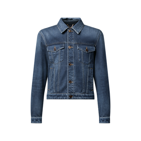 Cotton Cashmere Denim Trucker Jacket in Men's Ready-to-Wear All Ready-to-Wear collections by Louis Vuitton (Product zoom)