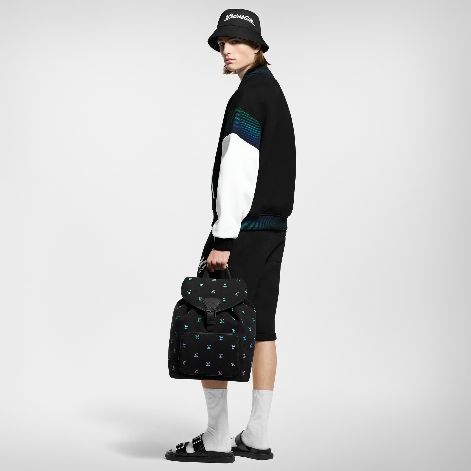 Cotton Jersey Varsity Blouson   in Men
