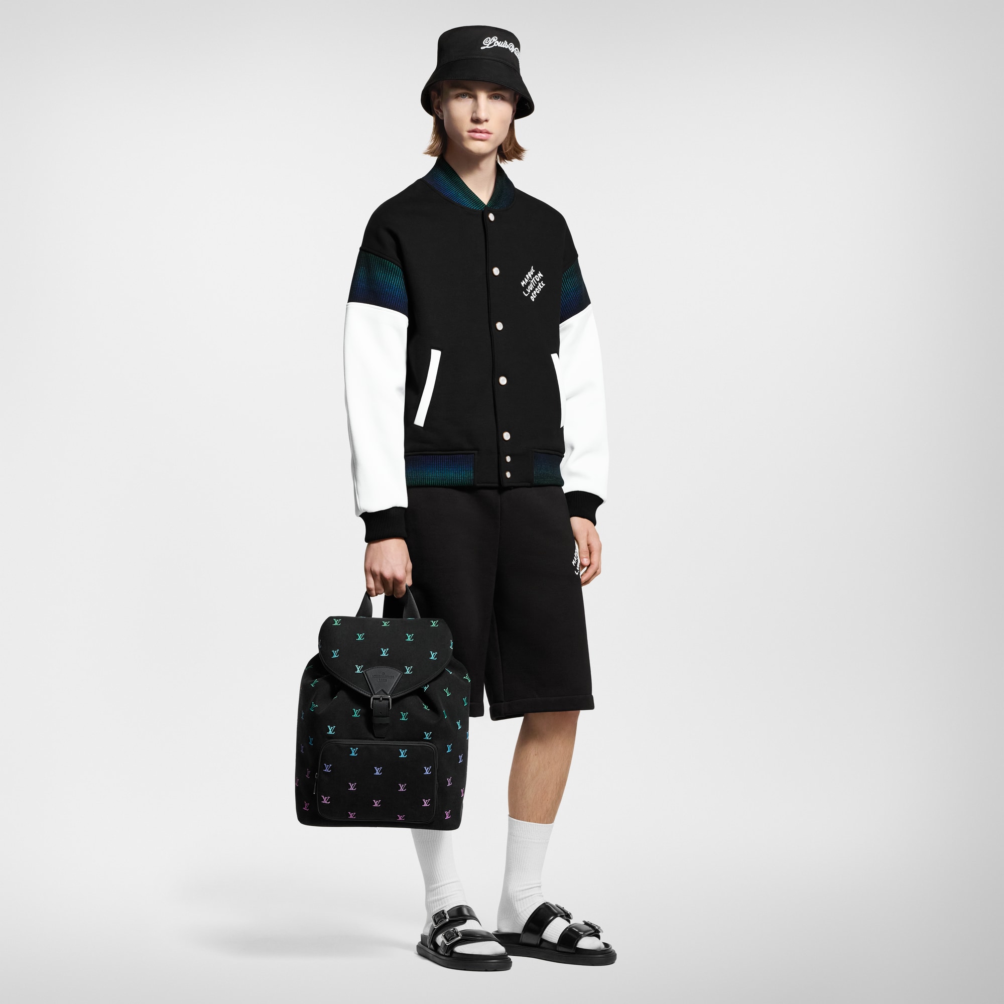 Cotton Jersey Varsity Blouson   in Men