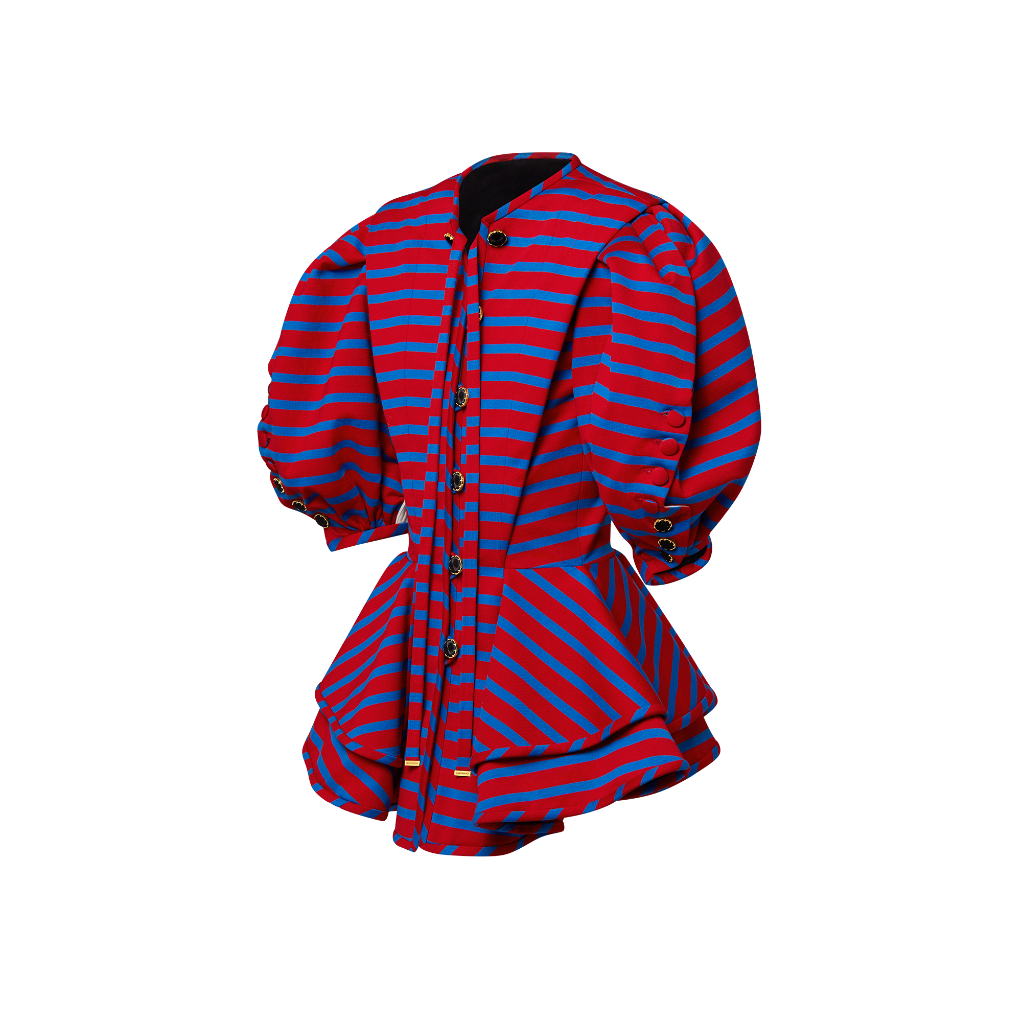 Crew Neck Dropped Yoke Jacket  in Women
