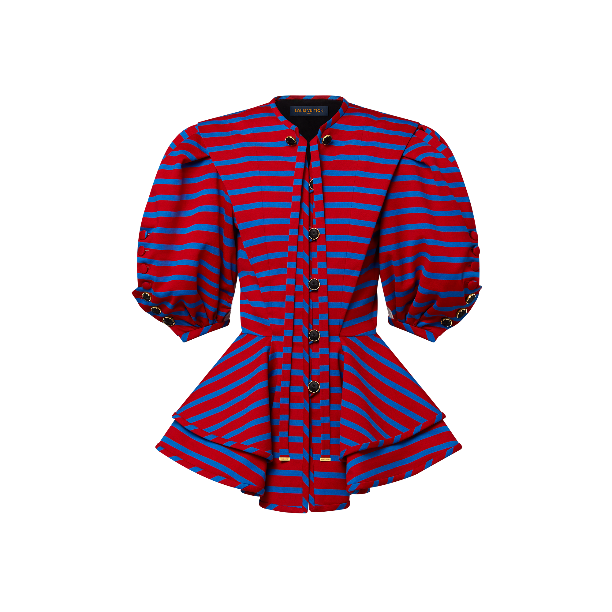Crew Neck Dropped Yoke Jacket  in Women