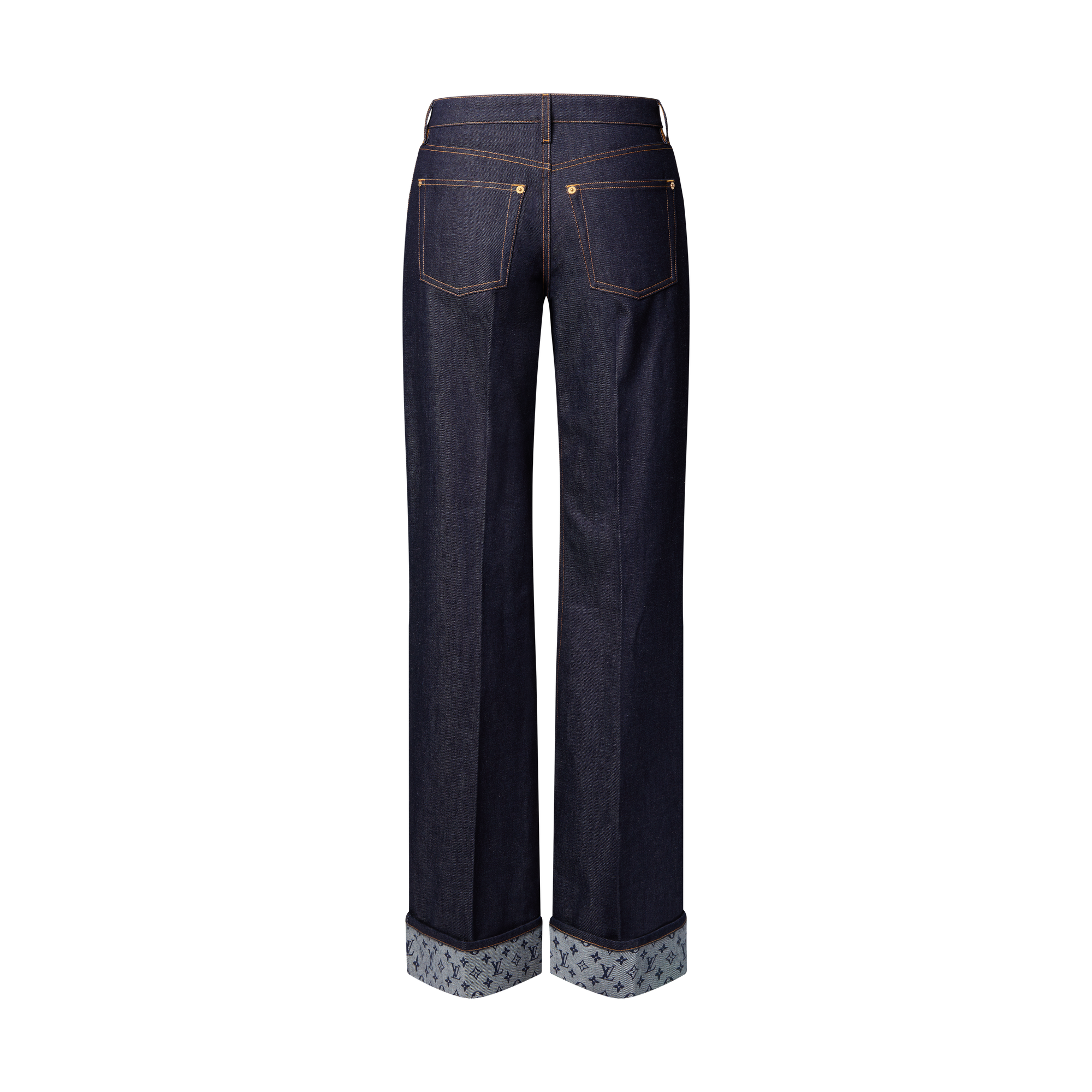 Cuffed Hem Flared Jeans  in Women