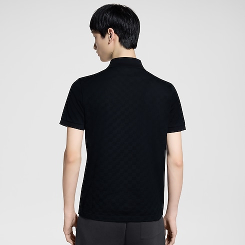 Damier Cotton Pique Polo in Men's Ready-to-Wear T-shirts and Polos collections by Louis Vuitton (Product zoom)