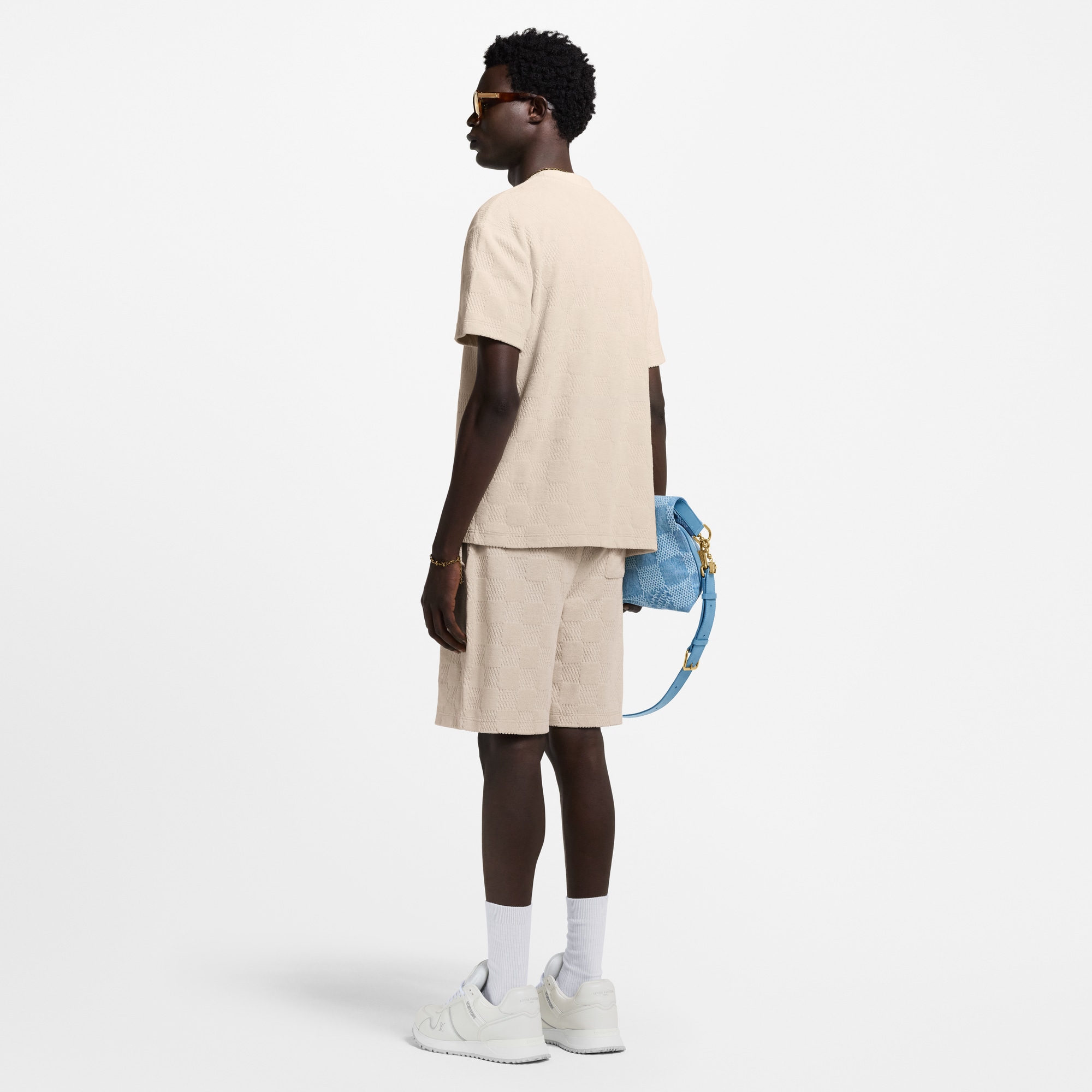 Damier French Terry Shorts  in Men