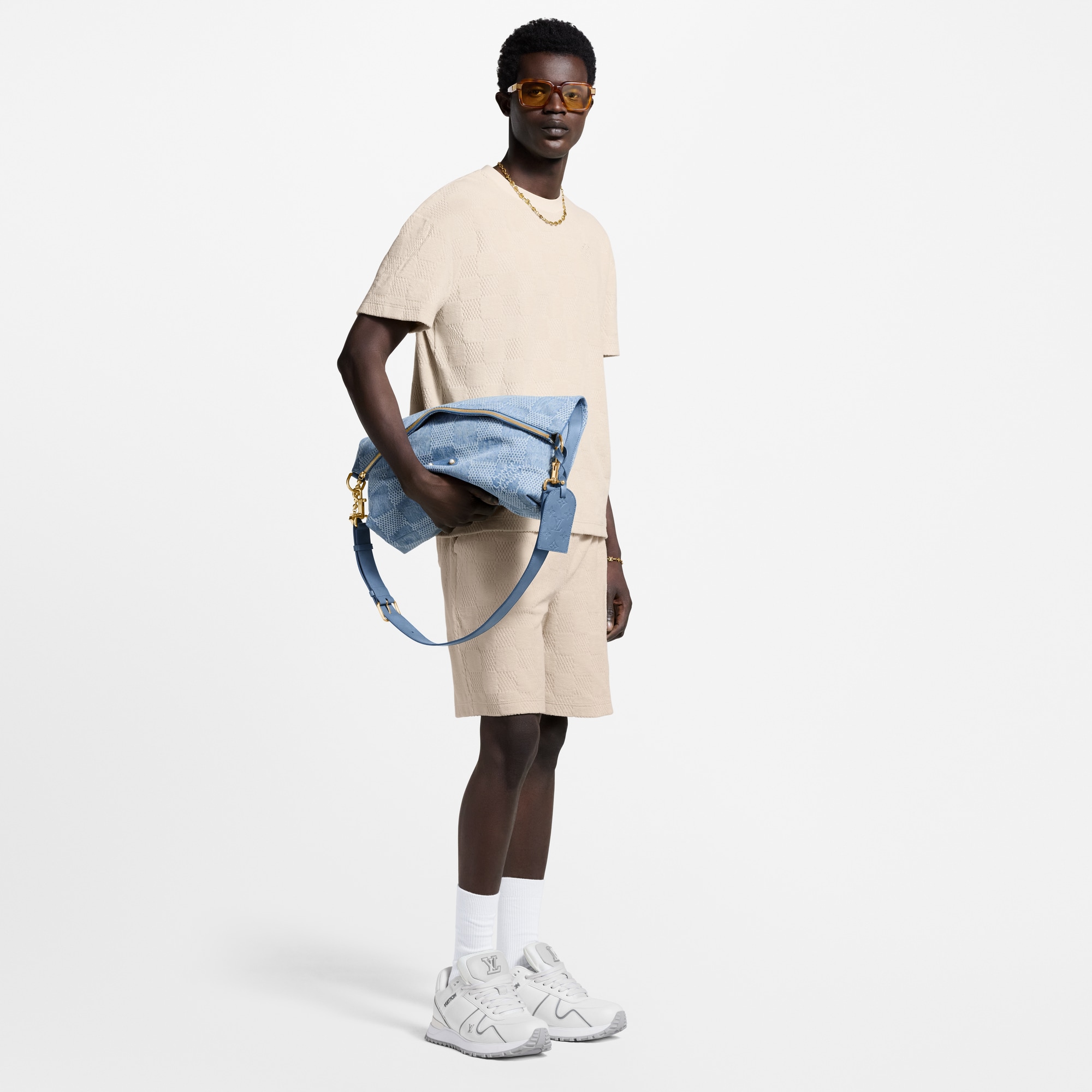 Damier French Terry Shorts  in Men