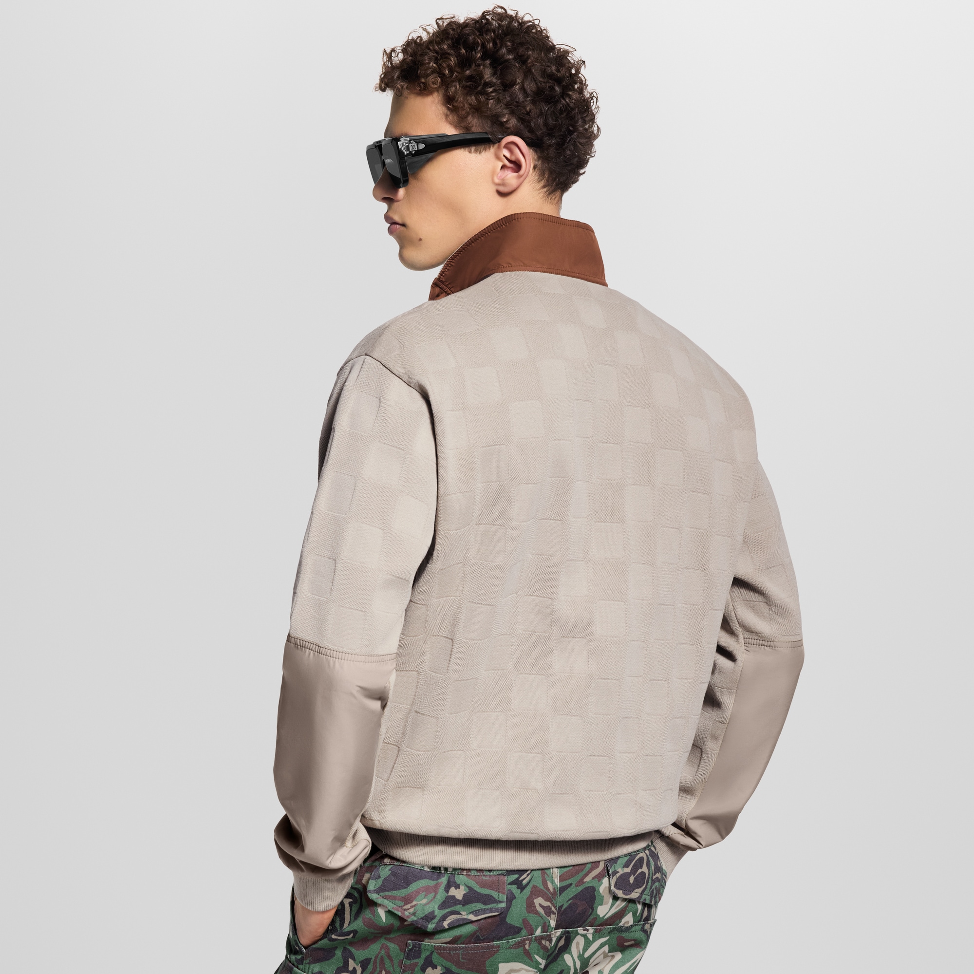 Damier Hybrid Half-Zip Workwear Pullover  in Men