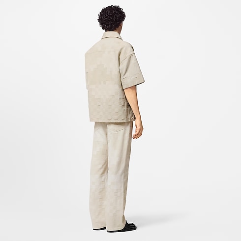 Damier Short-Sleeved Denim Shirt in Men's Ready-to-Wear Shirts collections by Louis Vuitton (Product zoom)