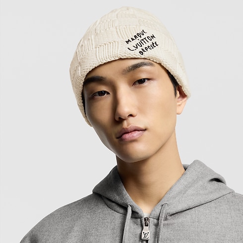 Damier Snug Beanie . in Men's Accessories Hats, Beanies and Gloves collections by Louis Vuitton (Product zoom)