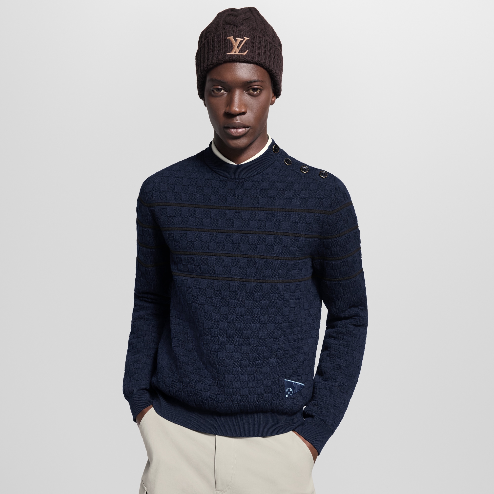 Damier Stripes Pullover  in Men