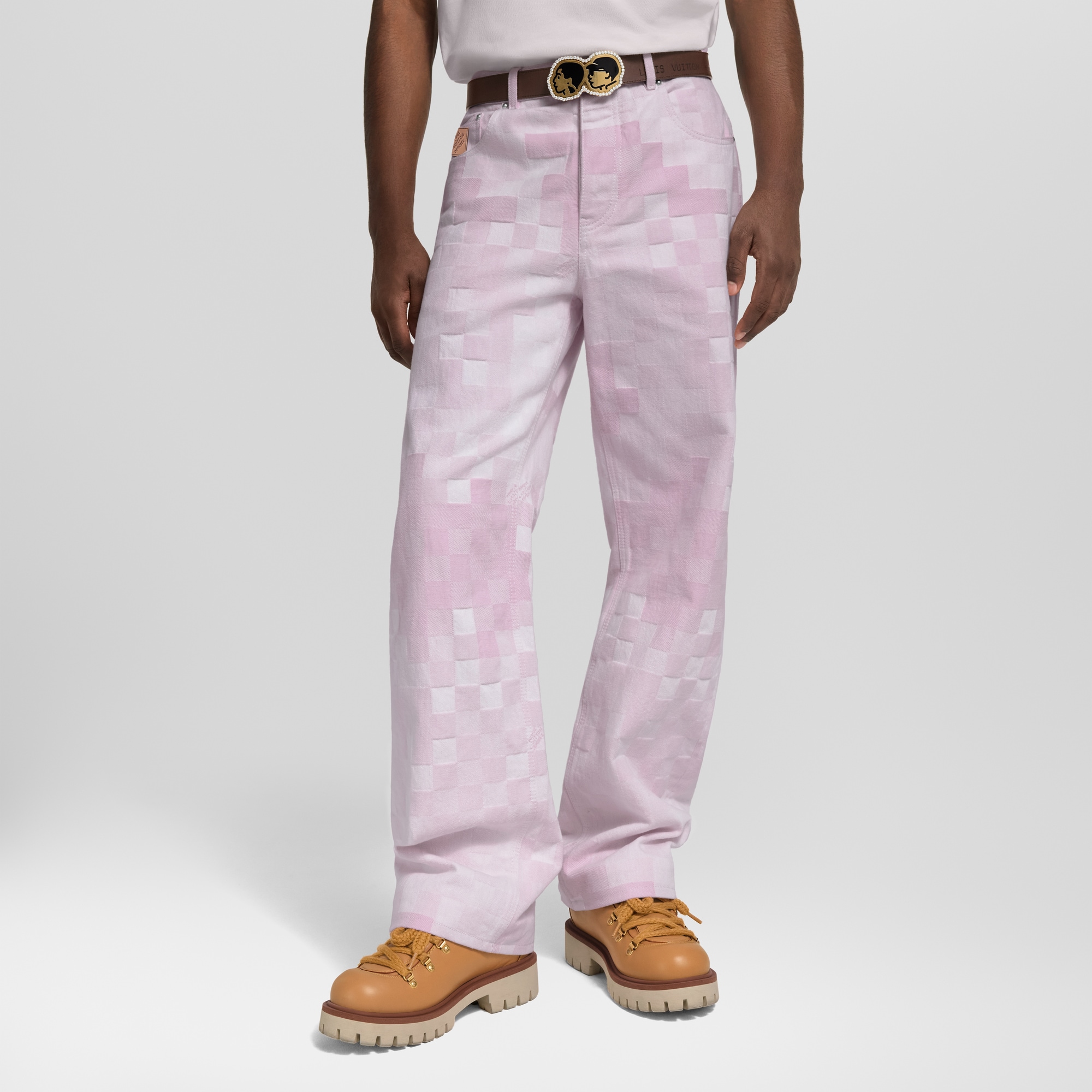 Damoflage Denim Skate Pants  in Men