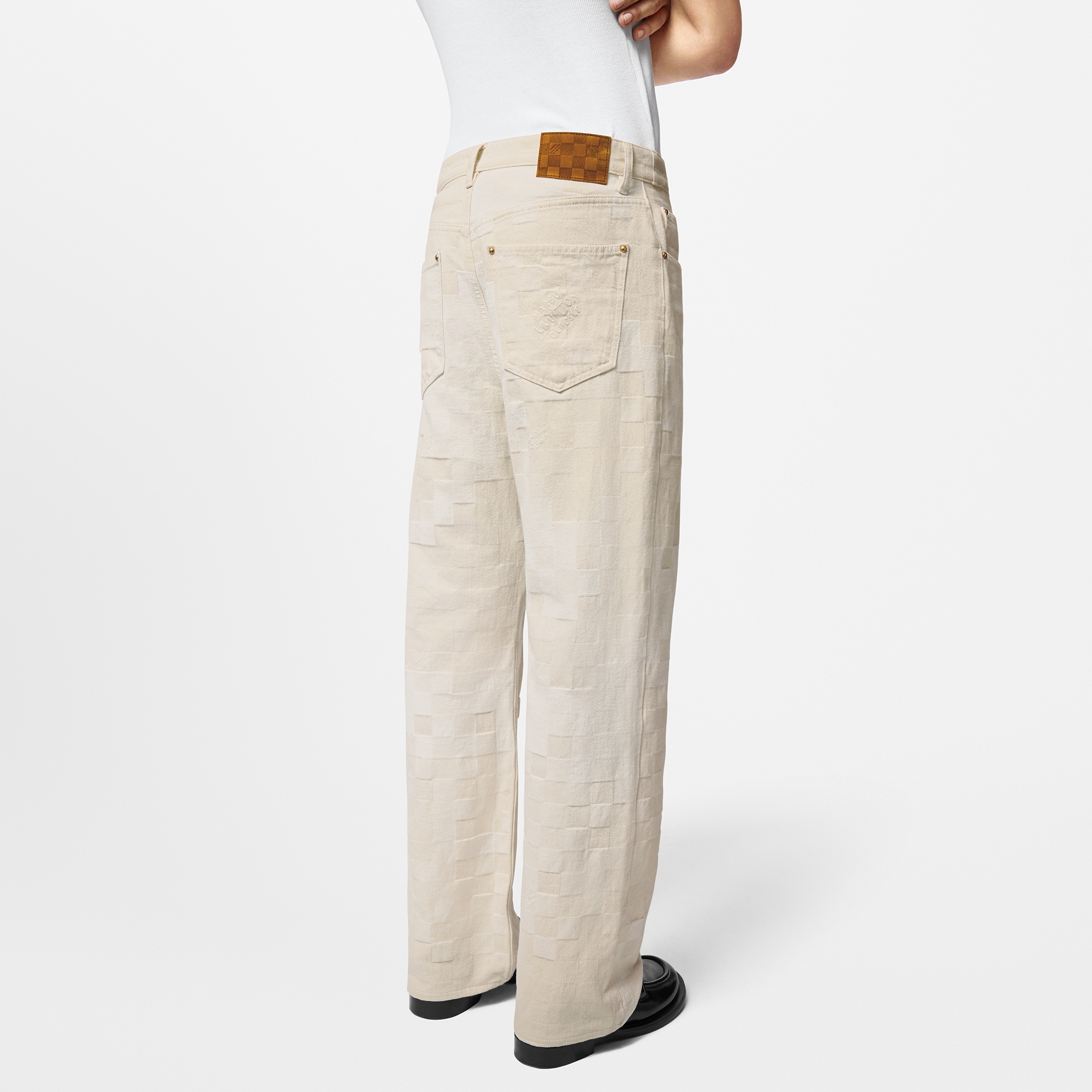 Damoflage Jacquard Denim Skate Pants  in Men