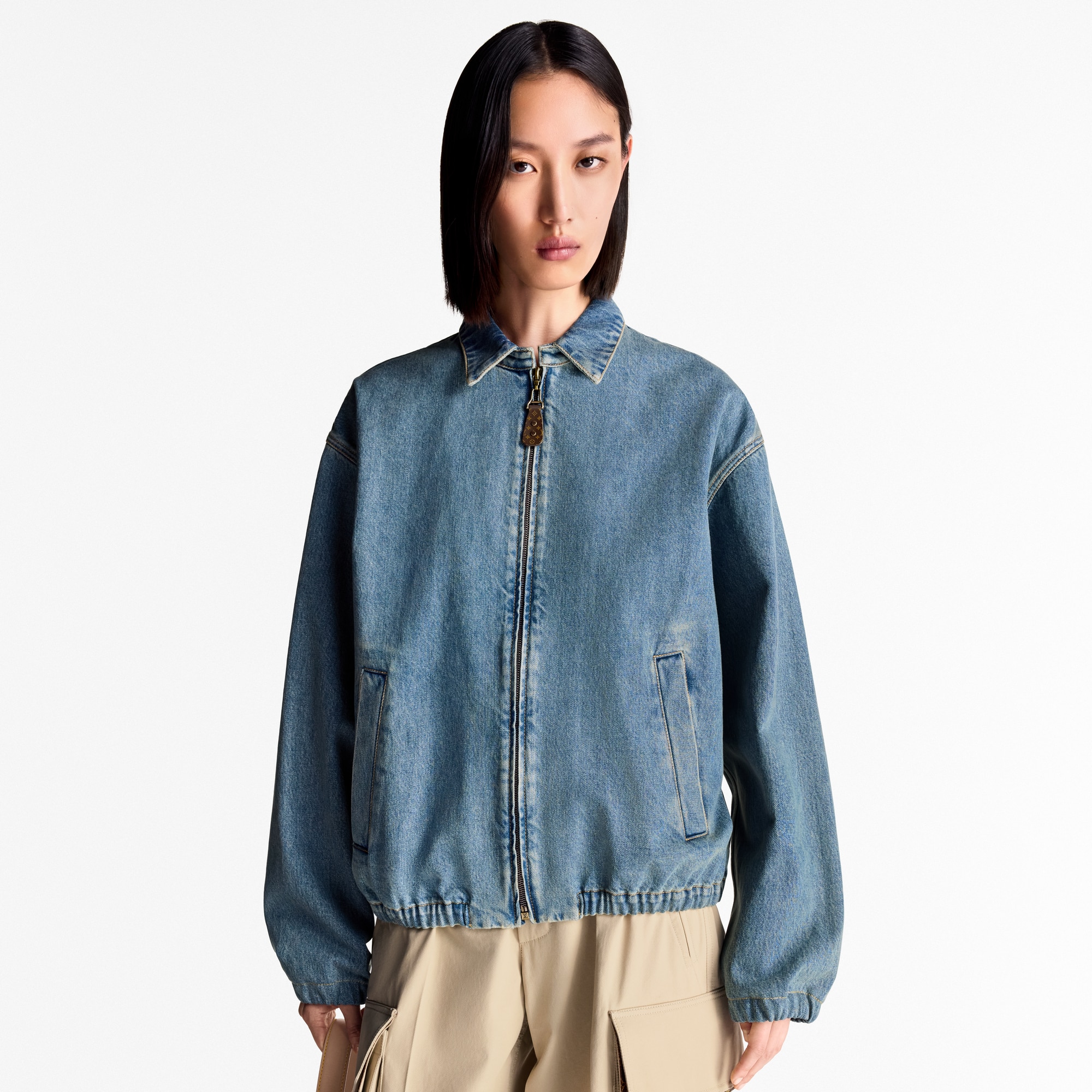 Denim Bomber Jacket   in Women