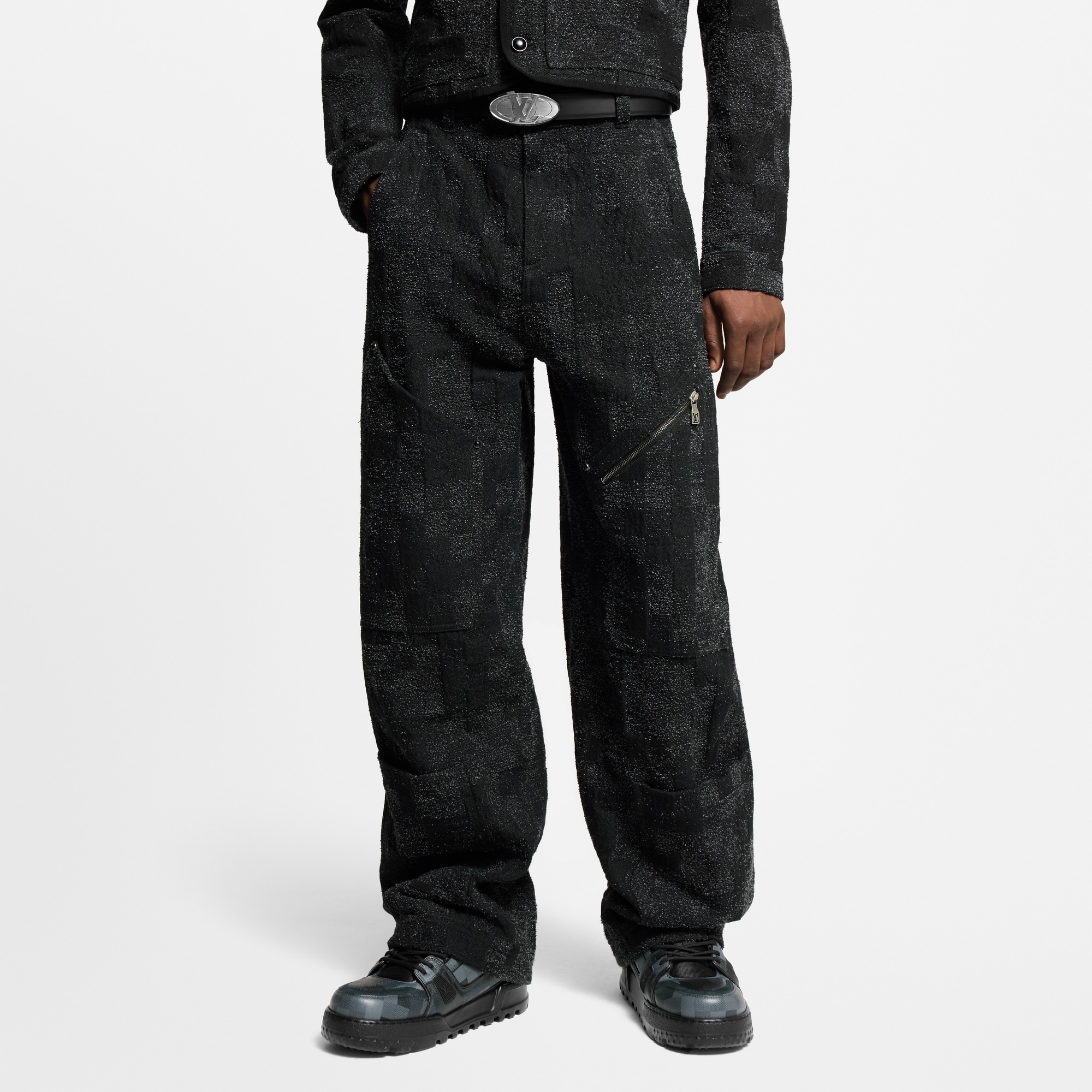 Denim Bouclette Workwear Denim Pants  in Men
