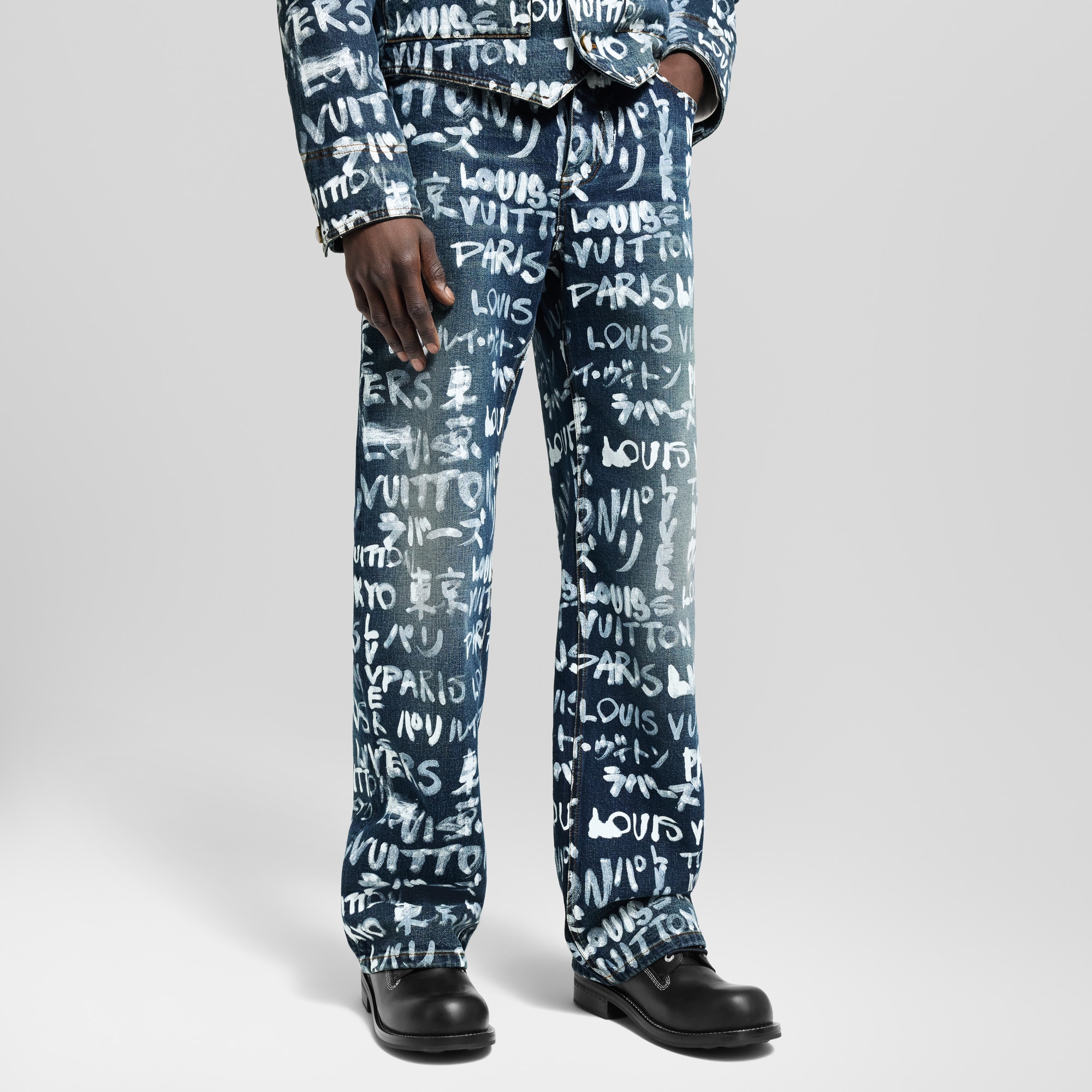 Denim Skate Pants  in Men