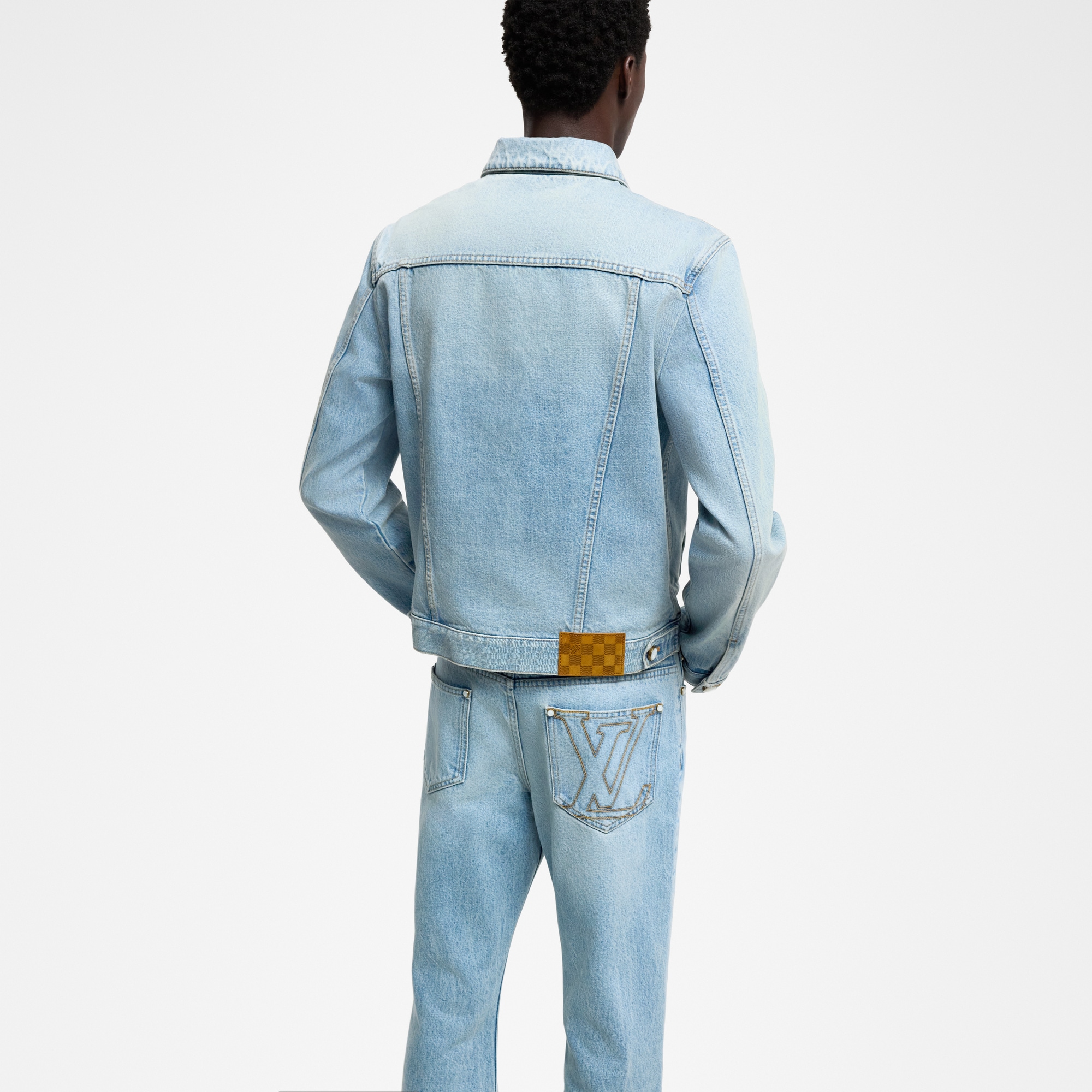 Denim Trucker Jacket  in Men