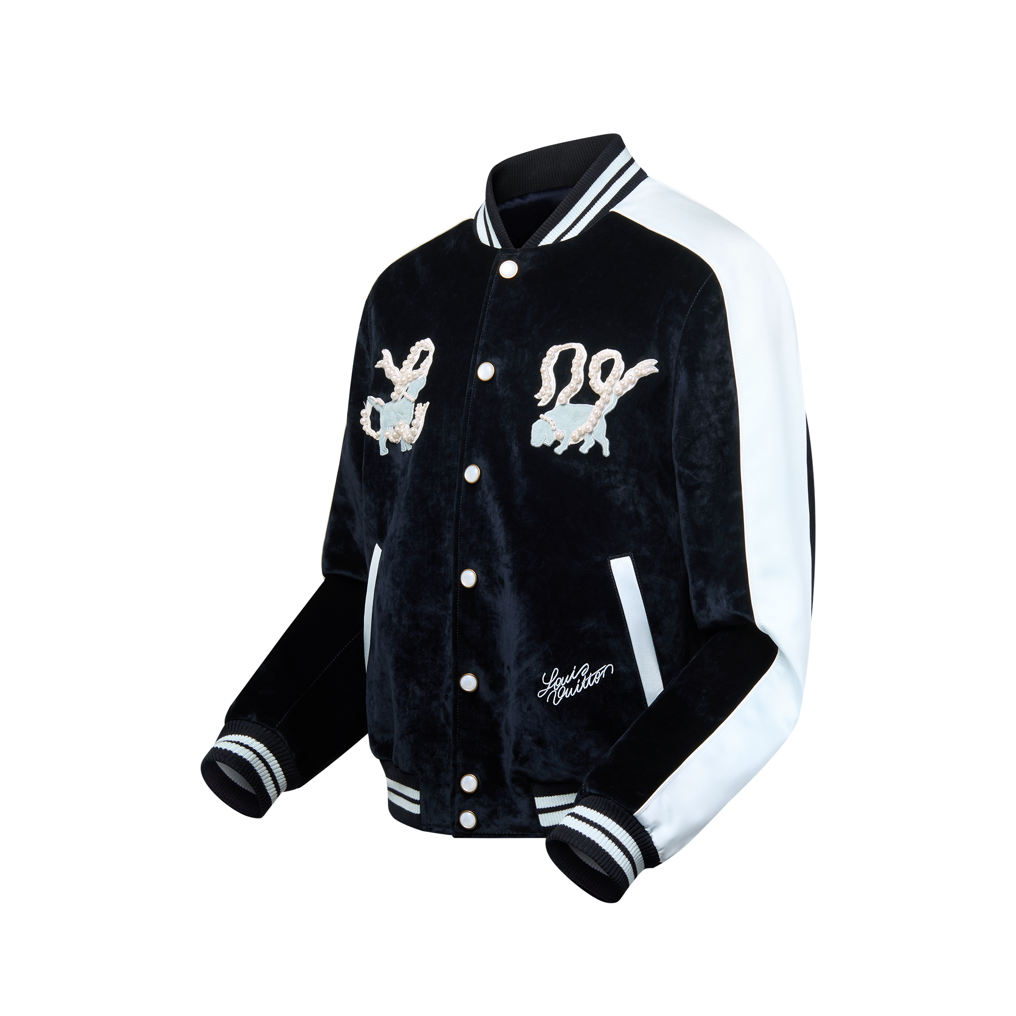 Denim Velvet Souvenir Jacket  in Men