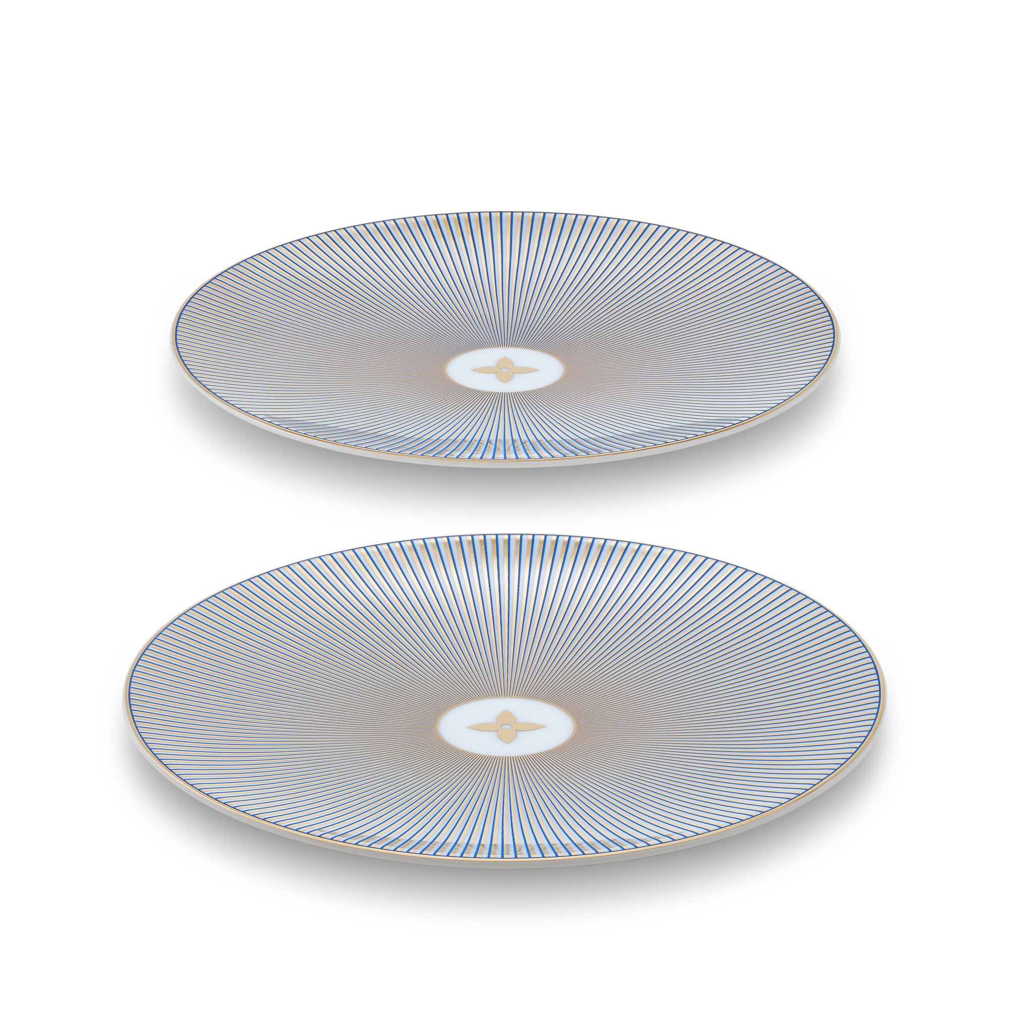 Dichroic Set Of 2 Bread Plates  in Trunks, Travel and Home