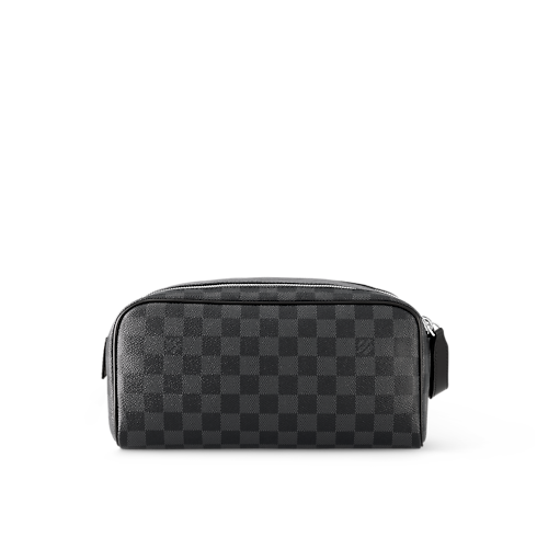 Dopp Kit Toilet Pouch Damier Graphite Canvas in Men's Travel All Luggage and Accessories collections by Louis Vuitton (Product zoom)