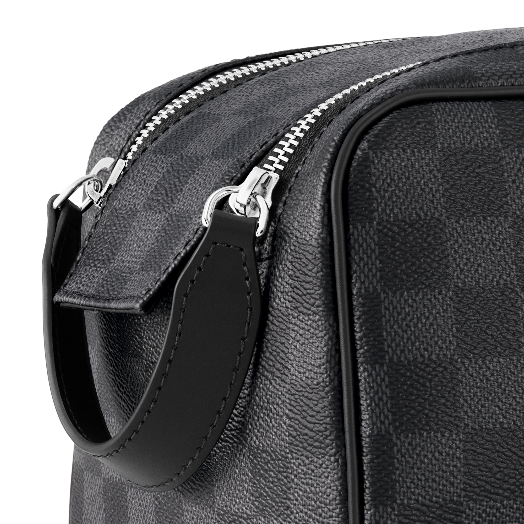 Dopp Kit Toilet Pouch Damier Graphite Canvas in Men