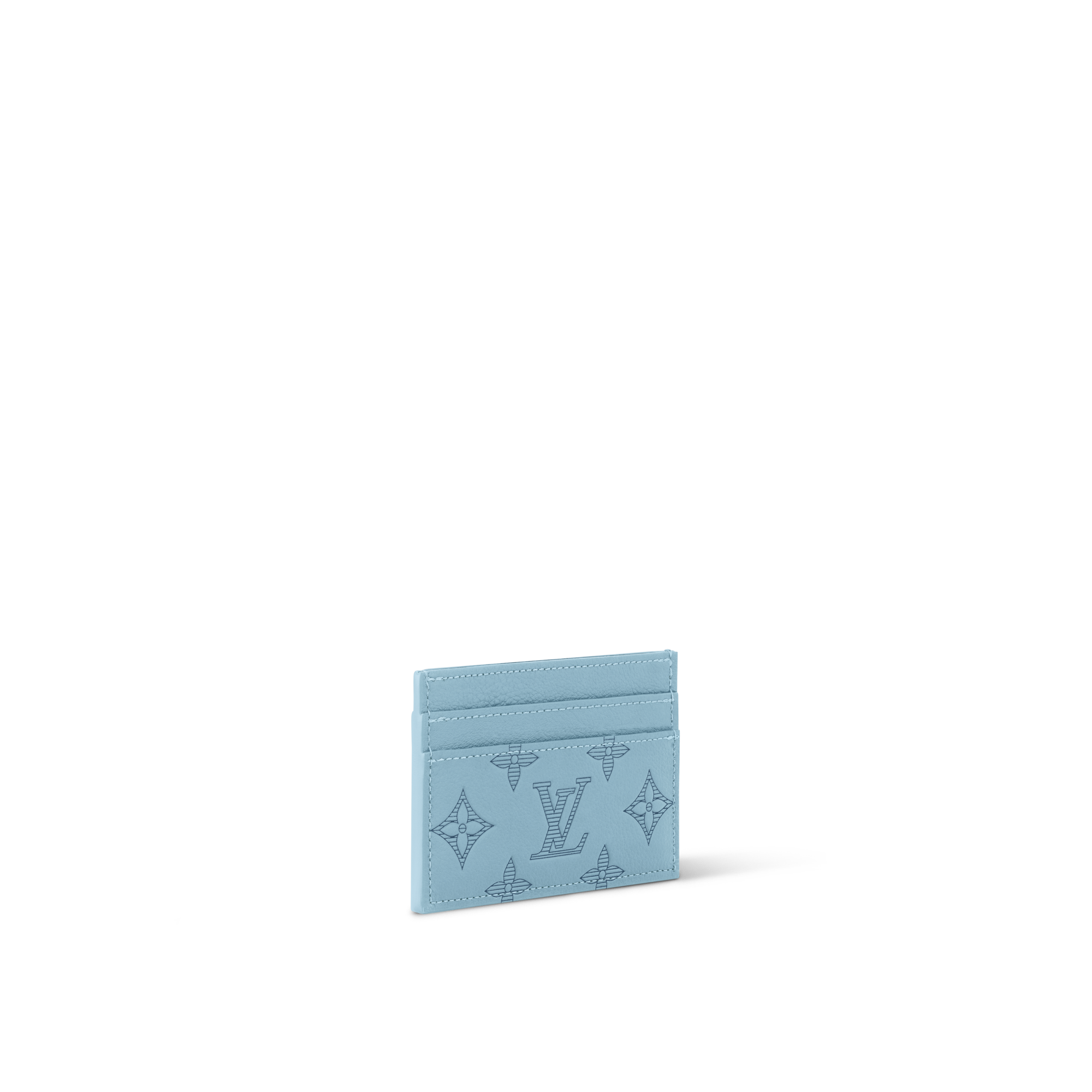 Double Card Holder Monogram Shadow Leather in Bags and Small Leather Goods
